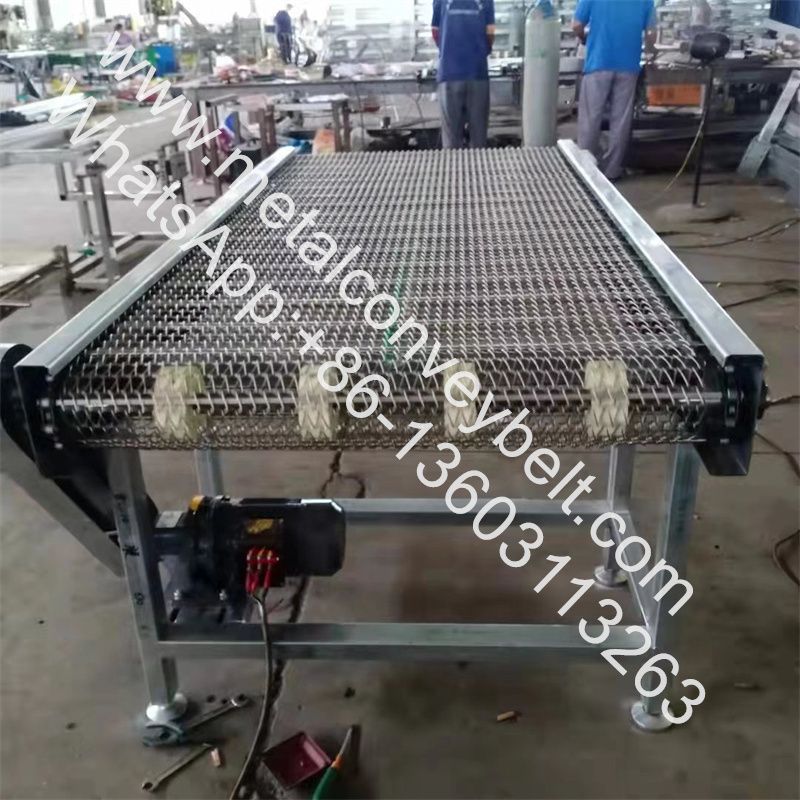 Food Grade 304 SS Stainless Steel Chain Link Spiral Wire Mesh Conveyor