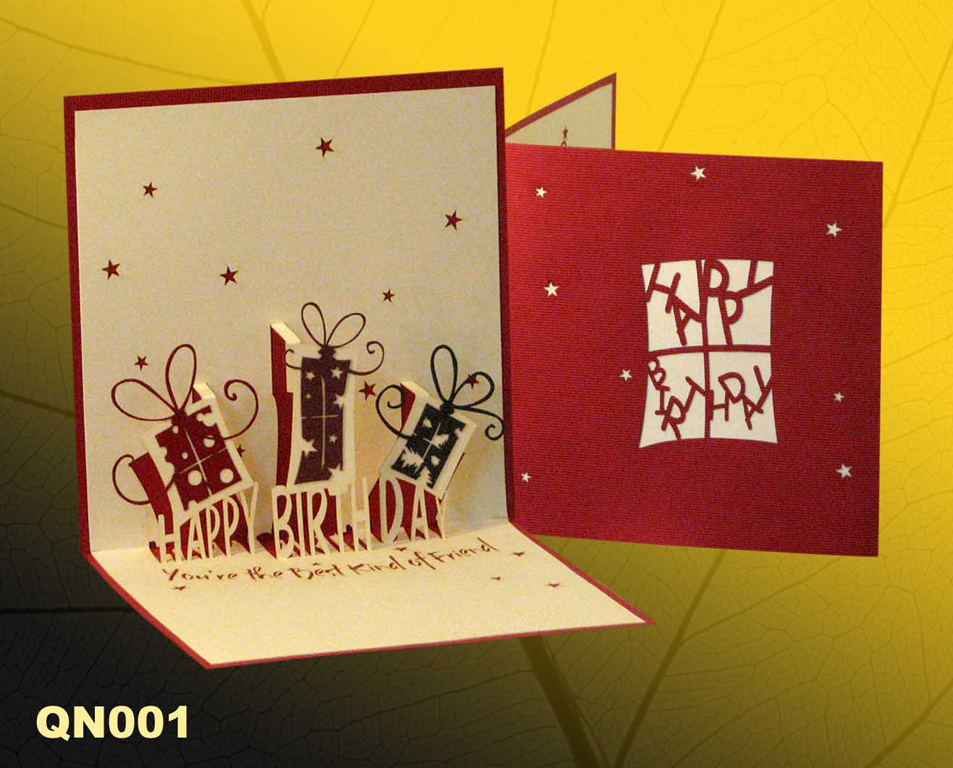 sell birthday gifts pop up greeting card