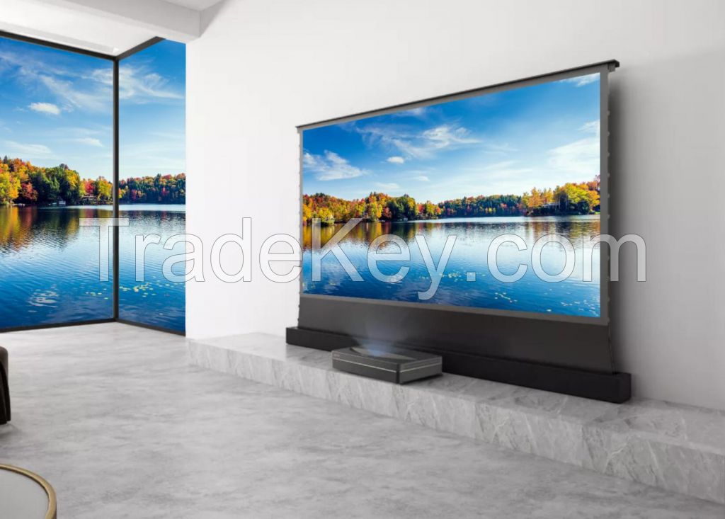 Motorized Floor Rising Screen