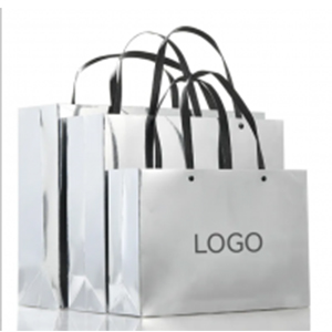 Handmade Silver Reflective Shopping Bags