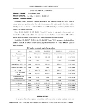 Precipitated Silica (ZJ-355Series)