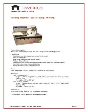 chocolate tempering machine TK-30 and TK-60