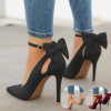 New Arrival Women's Fashion Spring Summer Casual Shoes Stiletto High Heel Sandals High Quality Sandals Ladies Fashion Sexy Bandage Lace Up Evening Party Wedding Shoes Solid Color Cute Bow Tie Girl Tr