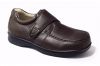 Brown Comfortable Genuine Leather Shoes Wide and Deep Diabetic Shoes (9611343-1)