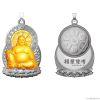 ZINC ALLOY MODE The Buddha Pendant with dharma chakra eternal rotating