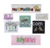 HOt Selling Woven satin and cotton Labels for Garment and fashion Accessories and footwear labels