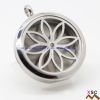 Stainless Steel flower Design Diffuser Necklace Wholesale 