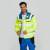 Custom Mens Fire Retardant Long Work Protective Work Wear Reflective  Fire Proof uniform Work Jacket