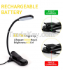 Rechargeable Book Light Mini 7 LED Reading Light 3-Level Warm Cool Whi