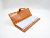 RFID Genuine Leather Book Card Holder Business Leather long Card Holder Organizer Holder