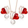 pearls and crystals fashion jewelry sets for women 