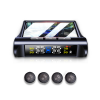 Universal Auto Tire Pressure Monitoring System/Car solar TPMS Wireless Bluetooth +4 External Sensor LCD Display