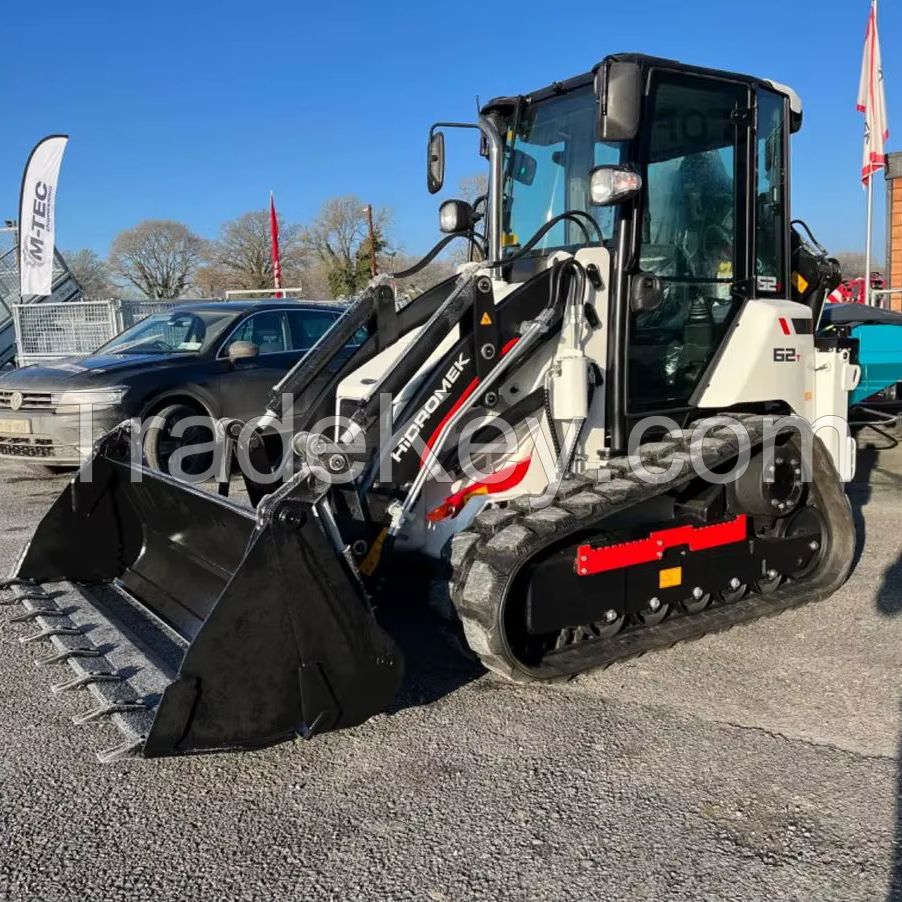 Hidromek HMK 62T 2025 Used JCB Skid Steer Loader Mini Tractor Loader 2-5ton Load Capacity Front Loader Track Drive 4 Load