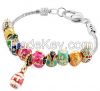 Personalized Fashion Jewelry enamel Easter Faberge egg bracelet for DIY