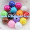 Wholesale Acrylic Opaque Round Beads Loose Spacer Beads Charms