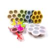 Food Grade Silicone Ice Cube Tray With 7 Cavities Round with Lid