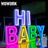 WOWORK marquee letter number light for wedding party decoration