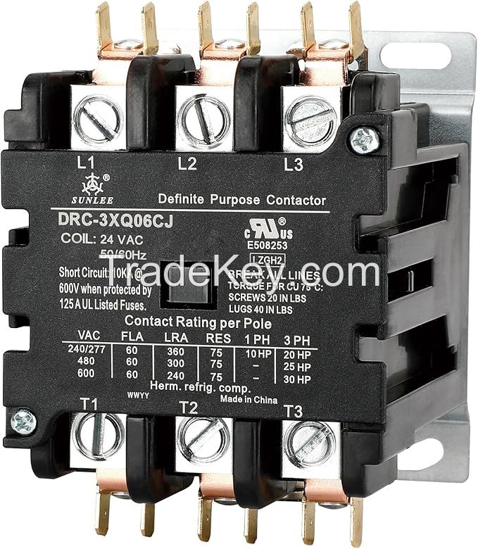 24VDC Industrial Contactor 65A 3-Pole IEC 60947-4-1