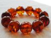 Amber bracelet, color is &quot;tea with sparkle bubbles inside&quot;