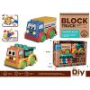 Wokaiblocks 2pcs Light Music Straw Building Block Engineering Vehicles Blocks 50pcs Kid Toy DIY Sex