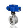 Motorized Butterfly Valve Wafer Flange Ends DC24V AC220V On-off or 4-20mA