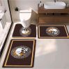 Halloween home deco  bath toiet Mat PU Leather Wear Resistance Bathroom Floor Mat No Stains Quick Drying Rubber Non-Slip Shower Mat 