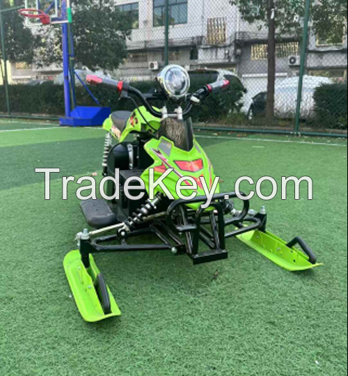 Snow field  four wheels off-road motorcycle Electric mountain bicycle 500W Yamaha Style electric ski cart