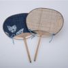 Bamboo Hand Fan With Cloth Face