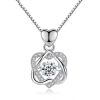 fine jewelry women's pendants with rotational top AAA cubic zirconia for gift