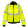 Custom OEM Mens high visibility Safety Mining Industrial Long Work Wear Jacket With reflective tape