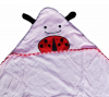 Ladybird 100% cotton terry hooded baby towel for infant 