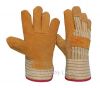 Leather work gloves