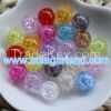 Wholesale Stunning DIY Decoration Acrylic Crystal Round Crack Beads