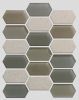 Waterjet Glass and Stone Mosaic - MD-1524HEXMS1P