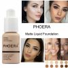 PHOERA Foundation Makeup Full Coverage Fast Base Brighten long-lasting Shade