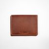 leather Trifold  men wallet RFID blocking