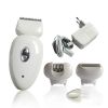  Rechargeable hair epilator with 3 changeable heads 