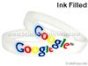 STARLING Silicone- Silicone Bracelets, Debossed Color Filled Silicone Wristbands, Debossed Bracelets