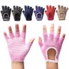New half-fingered knitted anti-slip gloves for sports and fitness equipment training, durable barbell for yoga and cycling use