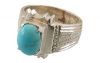 Silver ring turquoise Nishapuri good quality