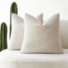Solid Color Soft Chenille Modern Decorative Square Throw Pillow Cover Cushion Cover for Sofa Bedroom