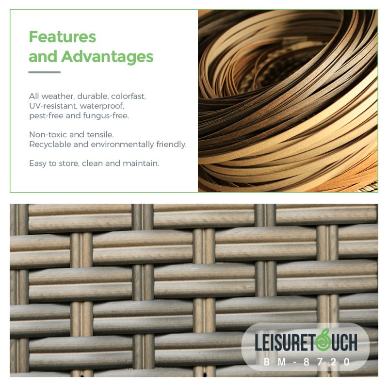 Plastic Rattan Strips 60m Synthetic Rattan Weaving Material 3mm