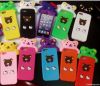 Version 3 d cartoon phone sets, momo iphone5G momo bear bear silica ge