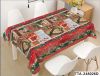 hot sell beautiful  Vinyl Christmas snowman  Plastic Christmas Tablecloth RectangleTable Cloth 