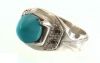 Silver ring turquoise neyshaburi