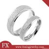 Fashion wholesale sandy stainless steel couple rings Fashion wholesale sandy stainless steel couple rings