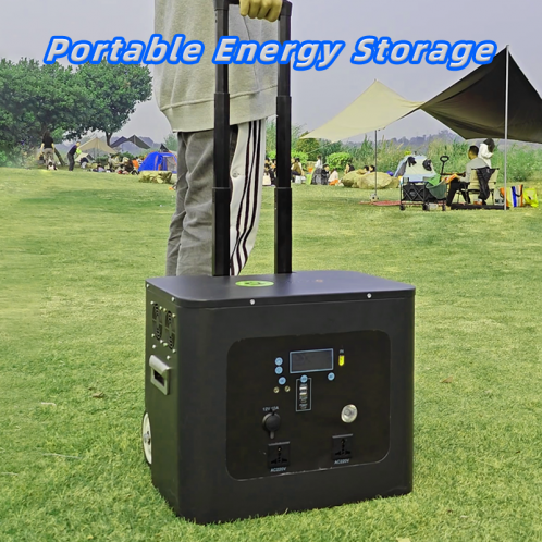 2.56kWh Outdoor Solar Portable Power Station | 25.6V LiFePO4 Battery | Off-Grid Emergency Backup Power