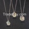 New Arrival Gemstone Beads Personalized Metal Charms Long Link Chain Necklace