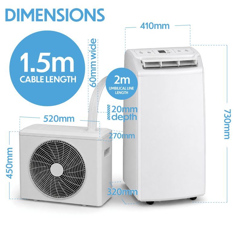 Inverter Mobile Split Air Conditioner Portable Split Air Conditioner With Heating and Cooling Function
