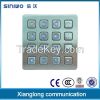 4x3 12 keys matrix stainless steel backlit illuminated backlit keypad